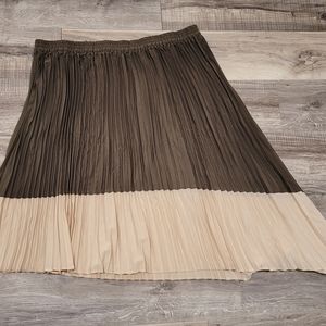ORO Two Tone Assymetrical Skirt